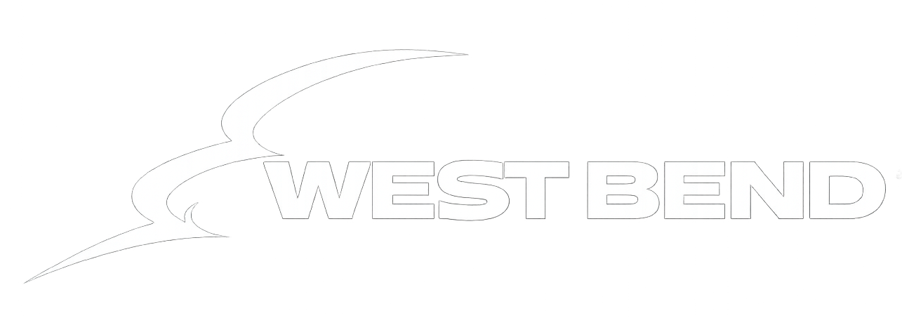West Bend logo in all white