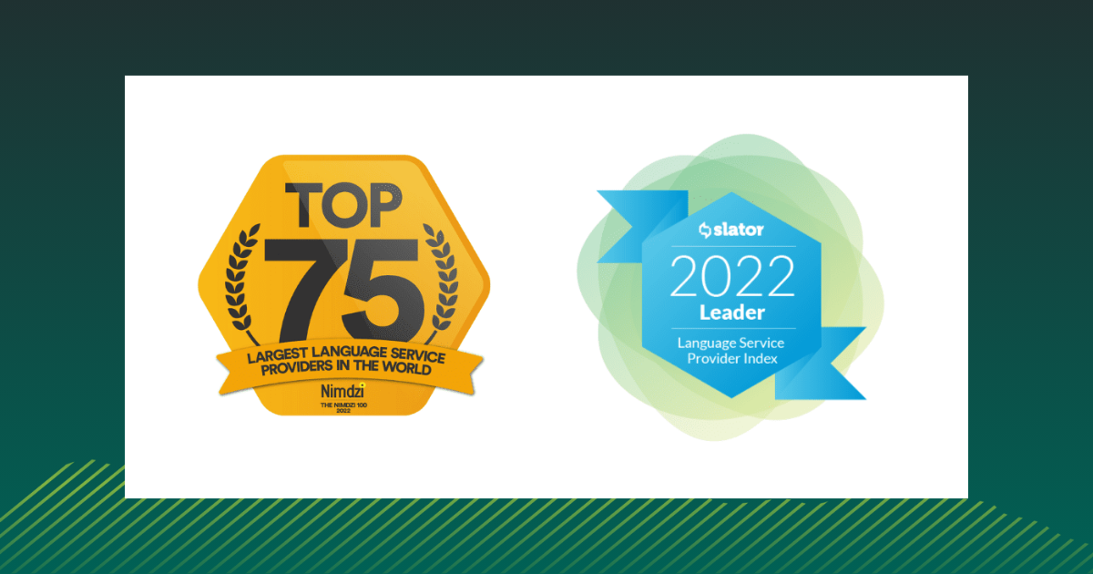 Piedmont Global Language Solutions Ranked as Industry Leader