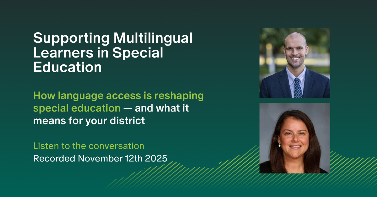 Supporting multilingual learners in Special Education