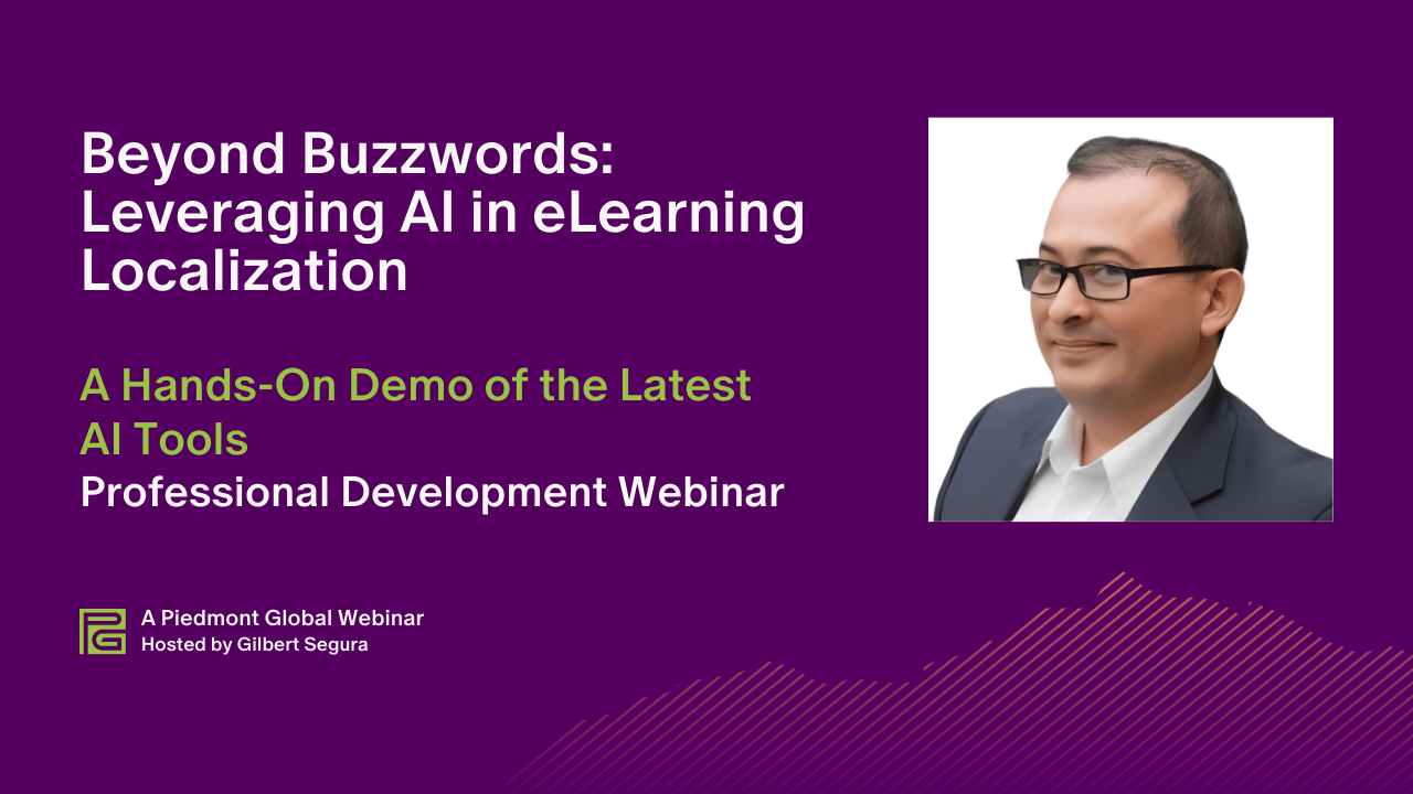 Beyond Buzzwords: Leveraging AI in eLearning Localization
